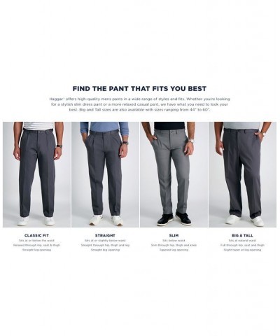 Men's Iron Free Premium Khaki Classic-Fit Pleated Pant Med Khaki $26.95 Pants