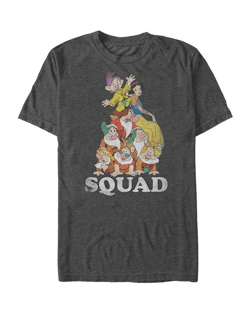 Disney Men's Snow White Dwarf Squad Goals Short Sleeve T-Shirt Gray $18.19 T-Shirts