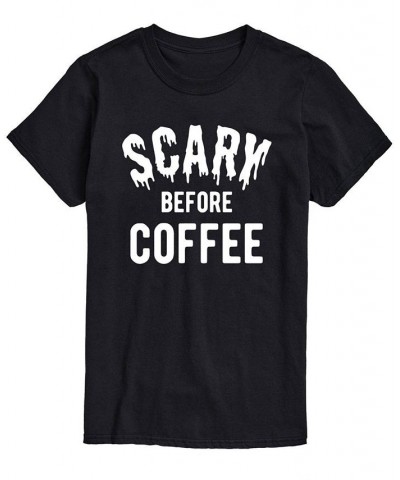 Men's Scary Before Coffee Classic Fit T-shirt Black $14.00 T-Shirts