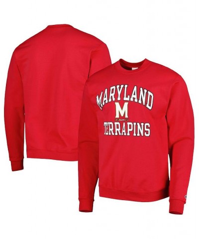 Men's Red Maryland Terrapins High Motor Pullover Sweatshirt $29.25 Sweatshirt