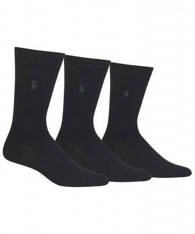 Men's 3 Pack Super-Soft Dress Socks Black $20.40 Socks