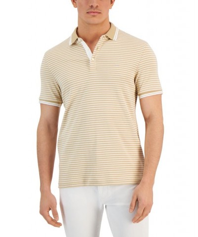 Men's Greenwich Modern-Fit Stripe Polo Shirt PD01 $43.20 Polo Shirts
