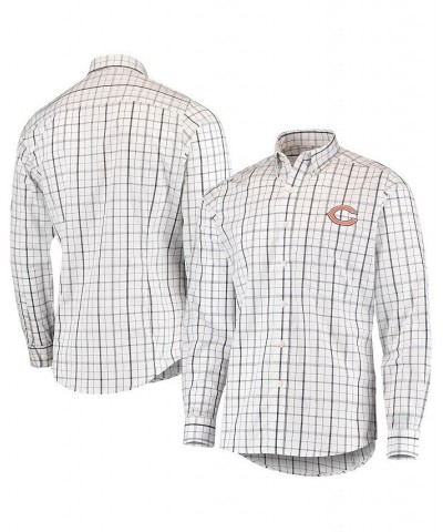 Men's White and Navy Chicago Bears Keen Long Sleeve Button-Down Shirt $35.72 Shirts