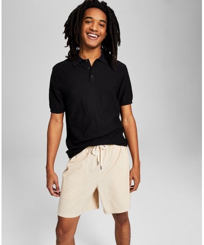 Men's Soft Knit Short-Sleeve Polo Shirt Black $14.11 Shirts