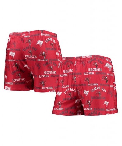 Men's Red Tampa Bay Buccaneers Flagship Allover Print Knit Boxers $15.39 Underwear