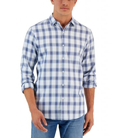 Men's Droa Plaid Shirt Blue $16.97 Shirts