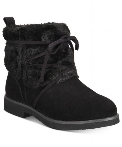 Zijune Cold-Weather Ankle Booties Black $18.16 Shoes
