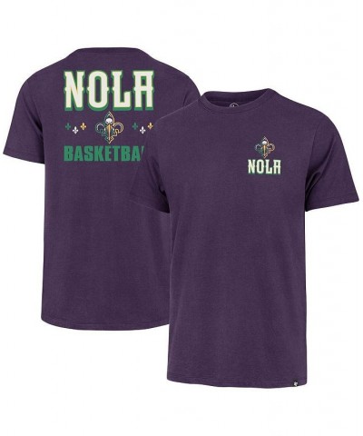 Men's Purple New Orleans Pelicans 2022/23 City Edition Backer Franklin T-shirt $26.49 T-Shirts