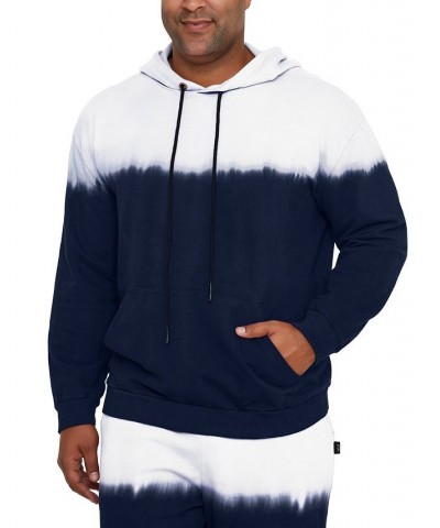 Men's Big and Tall Dip-Dye Hoodie Blue $33.48 Sweatshirt