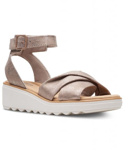 Women's Jillian Bella Ankle-Strap Platform Sandals Tan/Beige $49.35 Shoes