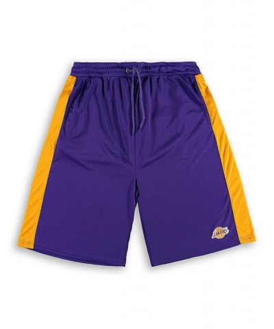 Men's Branded Purple, Gold Los Angeles Lakers Big and Tall Performance Shorts $23.19 Shorts