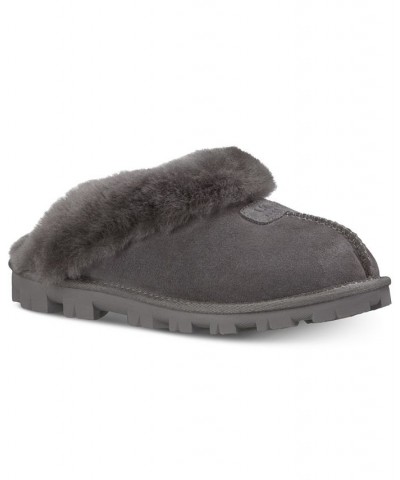 Women's Coquette Slide Slippers Gray $57.20 Shoes