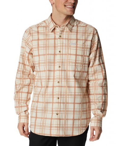 Men's Big & Tall Vapor Ridge™ III Modern Classic-Fit Plaid Shirt Chalk Tartan $20.83 Shirts