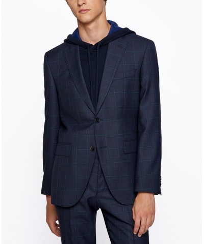 BOSS Men's Regular-Fit Virgin Wool Suit Green $325.80 Suits