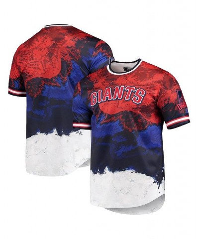 Men's Red, Royal San Francisco Giants Red White and Blue Dip Dye T-shirt $37.44 T-Shirts