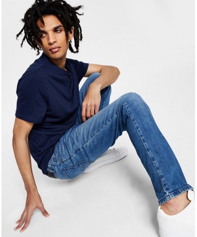 Men's Skinny-Fit Medium Wash Jeans Blue $22.39 Jeans