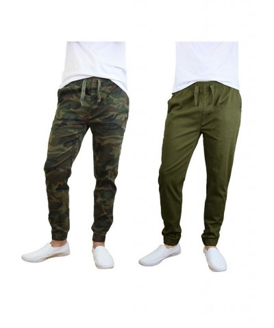 Men's Basic Stretch Twill Joggers, Pack of 2 PD07 $30.50 Pants