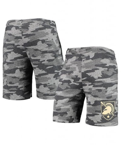Men's Charcoal and Gray Army Black Knights Camo Backup Terry Jam Lounge Shorts $20.00 Shorts