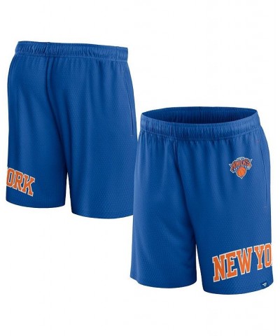 Men's Branded Blue New York Knicks Free Throw Mesh Shorts $23.00 Shorts