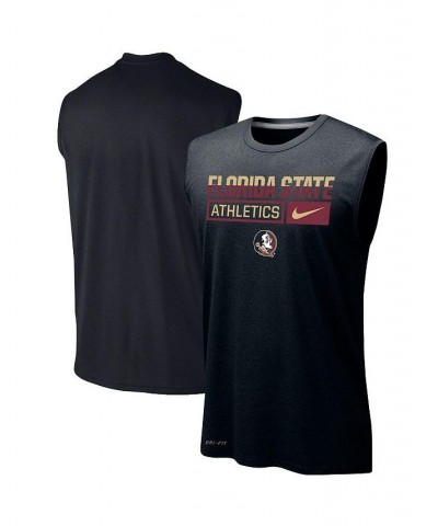 Men's Black Florida State Seminoles Wordmark Drop Legend Performance Tank Top $24.50 T-Shirts