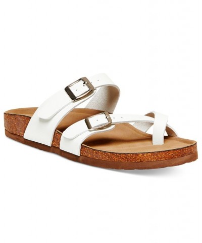 Bryceee Footbed Sandals White $32.45 Shoes