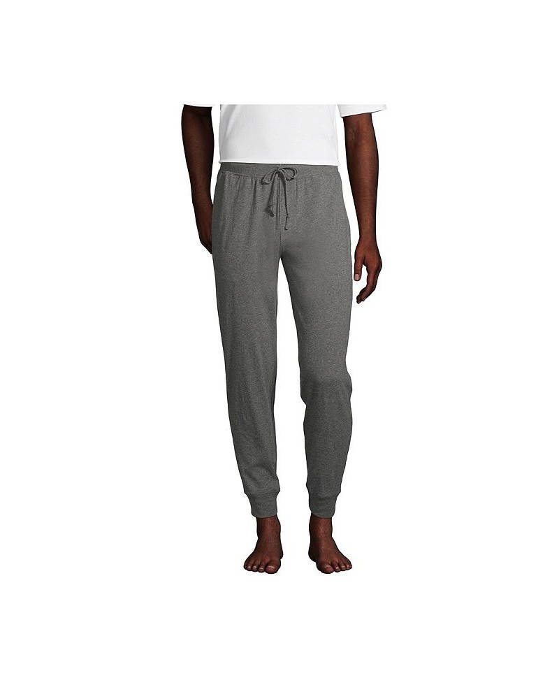 Men's Knit Jersey Sleep Jogger Gray $26.98 Pajama
