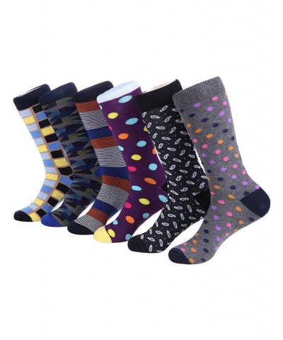 Men's Bold Designer Dress Socks Pack of 6 PD05 $15.98 Socks