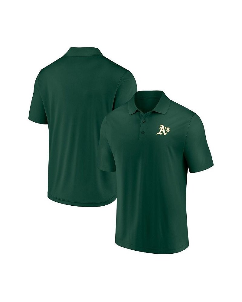 Men's Branded Green Oakland Athletics Winning Streak Polo $31.20 Polo Shirts
