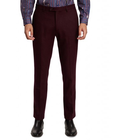 Men's Slim-Fit Suit Pants Red $31.20 Suits